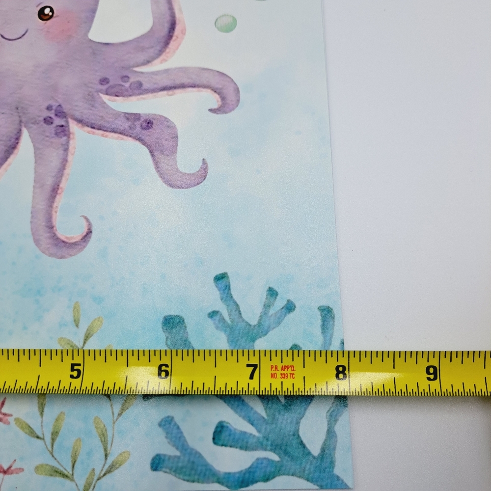 6-Piece Aquatic Sea Animals Prints  Pastel Color Art - Marine Life Art - Picture 10 of 11